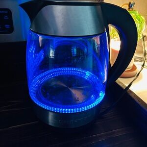 Electric Glass Kettle with Blue LED